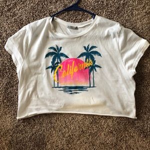 California Cropped Tee
